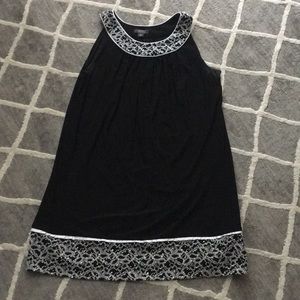 Black dress with silver sparkles